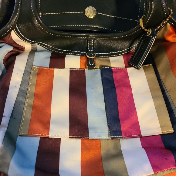 🌈 Coach black Legacy lined satchel 10743 🌈 - Picture 12 of 16